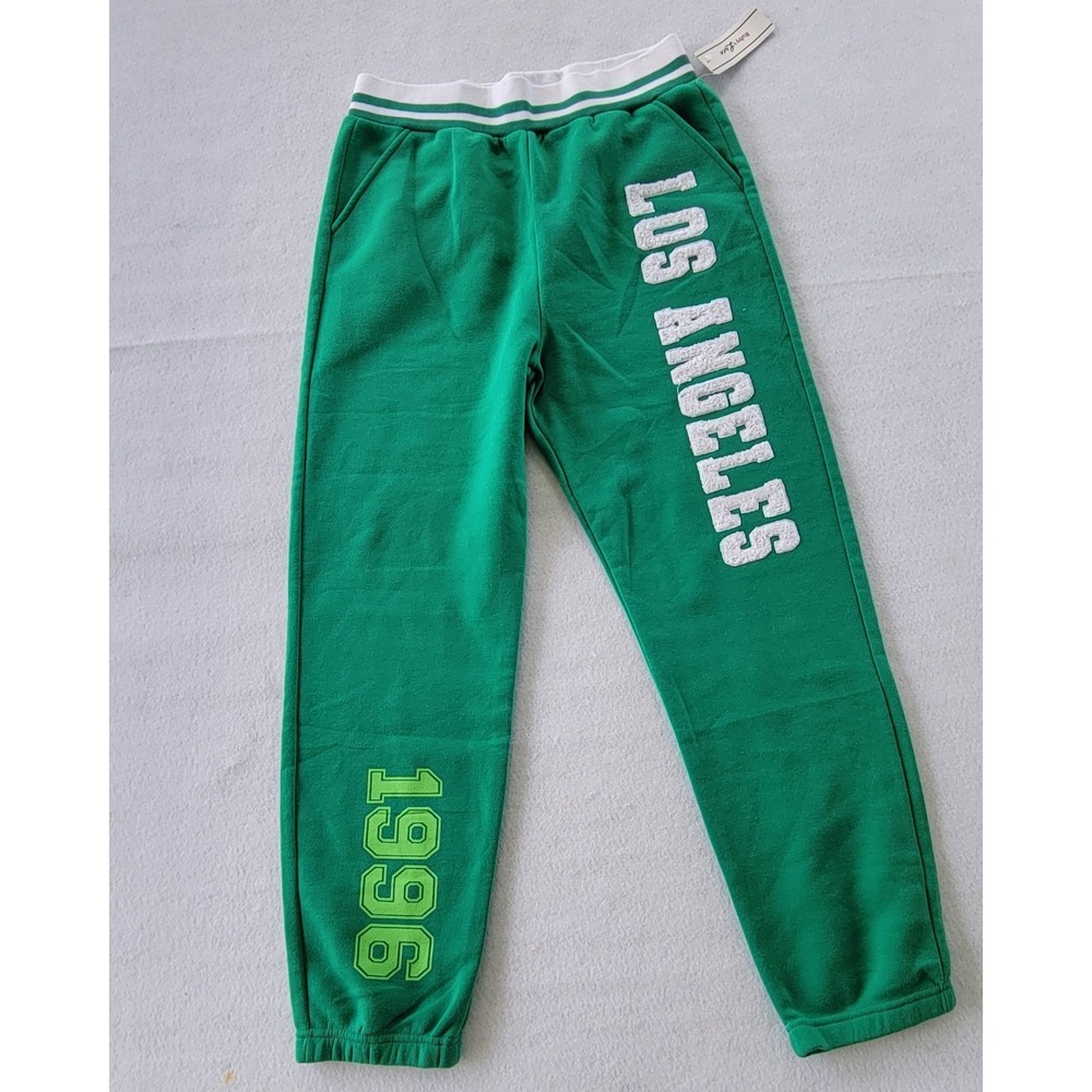 Ruby Lace Men's Sweatpants color Green‎ And White Los Angeles Size  XL
